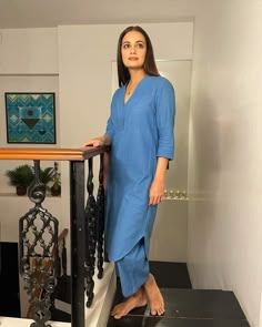 Dia Mirza, Stylish Kurtis Design, Coord Sets, Simple Kurta Designs, Kurta Style, Simple Kurti Designs, Stylish Short Dresses, Long Kurti Designs, Cord Set