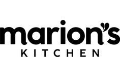 the logo for marion's kitchen, which is located in front of a white background