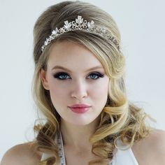 Small Tiara, Vine Headband, Pearl Headband Wedding, Crystal Wedding Tiaras, Wedding Bridal Hair, Crystal Bridal Tiaras, Silver Tiara, Tiara Wedding, Tiara Hairstyles