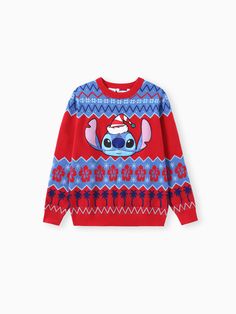 Share the joy of Christmas with Officially Licensed Disney Matching Outfits. Our festive Disney Stitch Christmas Sweater Set captures the heart of the holiday season with bold designs and Fair Isle-inspired jacquard embellishments, creating the perfect look for your family.
* Product Features: Disney Stitch Christmas Sweater Set.
* Fabric Characteristics: Soft and Comfortable.
* Piece of Product: Includes one sweater.
* Neckline: Round Neck.
* Sleeves: Long Sleeves.
* Style: Fair Isle-inspired Jacquard elements.
* Fit: Regular fit.
* Length: Standard length. Matching Christmas Sweaters, Family Sweater, Comfy Blouse, Family Matching Christmas, Comfy Jumpsuits, Solid Color Sweater, Matching Sweaters, Christmas Sweater Men, Character Graphic