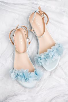 "Classy satin flat sandals with chiffon flowers and ankle strap. Effortless yet adorable to wear on your favorite occasion. Can be pair with dress or casual look. Flowers are done by hand made to order. DETAILS: COLORS AVAILABLE: Women: Champagne, Ivory, Light Blue, Navy, Pink, and White Kids: Champagne, Ivory, Light Blue, Pink, and White UPPER: Synthetic upper and lining MATERIALS: Manmade outsole STYLE NAME: MADDY Not sure of which size to purchase? Shoes measurements are as follow: (Please note measurements taken the length of inside of shoe from toe to heel) KIDS SIZE: Size 9 - 7\" Size 10 - 7.20\" Size 11 - 7.30\" Size 12 - 7.50\" Size 13 - 7.80\" Size 1 - 8.10\" Size 2 - 8.25\" Size 3 - 8.50\" Size 4 - 8.75\" WOMEN SIZE: Size 5.5 - 9.25\" Size 6 - 9.40\" Size 6.5 - 9.50\" Size 7 - 9. Cheap Slip-resistant Blue Sandals, Luxury Blue Sandals For Wedding, Cheap Elegant Blue Sandals, Blue Bridal Shoes Sandals, Light Blue Heels Lulus, Cheap Light Blue Beach Sandals, Cheap Comfortable Light Blue Sandals, Non-slip Blue Sandals, Cheap Blue Evening Sandals