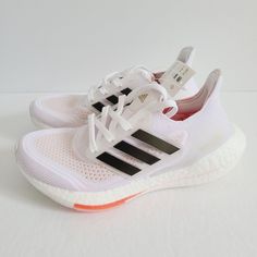 Adidas Womens Ultraboost 21 Running Shoes S23840 Size 5 White Condition: New Without Box. Nebzed Super Boost Shoes, Adidas Running Shoes Women, Running Shoes Adidas, Dr Wardrobe, Shoe Wishlist, Adidas Womens, Adidas Running Shoes, Volleyball Shoes, Adidas Running