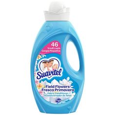 a bottle of sudavil fresh linens laundry deterant on a white background