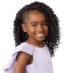 Short Bohemian curly style in 10 Perfect protective style for kids Safe Flame Retardant High-Quality Fiber Soft Light Weight and Easy on Moms Hands Affordable & Easy to Maintain Great for Tension-Free Styling Pre-looped crochet braid Color: BG. Style For Kids, Types Of Braids, Twist Styles, Hair Twist Styles, Protective Style, Girls Braids, Braids For Kids, Kids Braided Hairstyles, Twist Braids