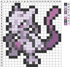 an image of a pixel art piece with purple and black squares