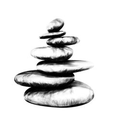 a stack of rocks sitting on top of each other