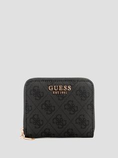 This petite Quattro G printed faux-leather wallet features front logo hardware and a zip-around closure. Guess Wallet, Guess Bags, Home Electronics, Color Grouping, Stylish Bag, Shop Clothing, Lifestyle Brand, Color Names, Lifestyle Brands