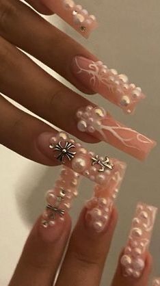 Nails Fire, Nails Long Acrylic, Acrylic Nails Long, Hello Nails, Glow Nails, Really Cute Nails, Nail Jewelry, Nails Long, Square Acrylic Nails