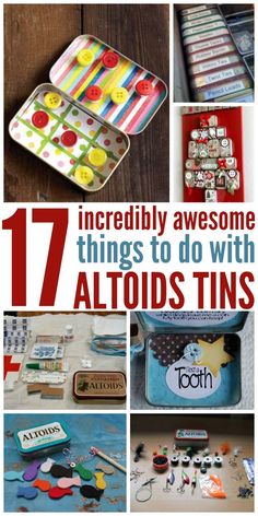 the top ten things to do with altoids tins and other items in them