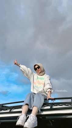 Ootd Jeans, Ootd Hijab Style, Kebaya Muslim, Hijab Trends, Celana Jeans, Kids Ootd