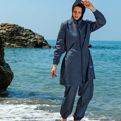 Islamic Long Sleeve Swimsuits for Women Modest Muslim 4 PCS | Full Cover Rash Guard Burkini | Hijab Beach, Islamic Swimwear, Conservative Swimsuit, Burkini Swimsuit, Full Body Swimsuit, Muslim Swimwear, Wet Suit, Stylish Hijab, Athleisure Trend