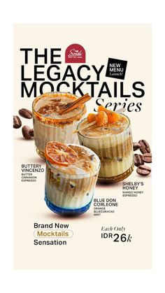 two desserts are shown on the cover of this magazine, with an image of orange slices