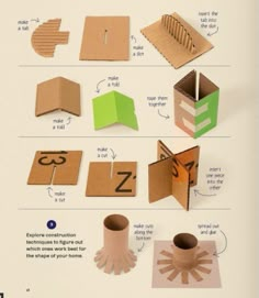 the instructions to make an origami box with paper and cardboard for children's crafts