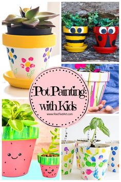 pot painting with kids is an easy and fun way to paint pots