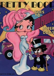 the betty book goes to hollywood with an old cartoon character and a man in a top hat