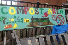 a sign that says compostarea on it