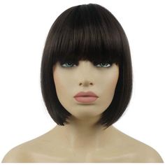 Blooming Hair 100% Premium Quality Synthetic Fiber, This Wig Is Super Soft, Natural Looking As Your Real Hair, Length: 8" It Is Your Daily Good Looking New Replacement Wig, High-Temperature Safe Up To 150-180 Degrees Centigrade (300-320 Degrees Fahrenheit) Short Straight Wigs With Flat Hair Bang, Soft And Look Natural Like Your Own Hair Material: High-Quality Synthetic Heat Resistant Color: Chestnut Brown Style: Bob Wig With Hair Bang. Platinum Hair Extensions, Flat Bangs, Short Bob Hair, Straight Short Bob, Style Bob, Fashion Wigs, Bob With Bangs, Flat Hair, Bob Hair