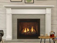 Majestic Quartz 42 Inch Top/Rear Direct Vent Gas Fireplace with IntelliFire Touch Ignition System Attached Direct Vent Gas Fireplace, Interior Brick, Brick Paneling, Remote Controls, Fireplace Surrounds, Gas Fireplace, Ignition System, Propane, Comforters Cozy