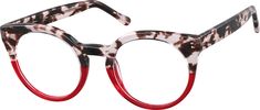 Librarian meets style star in these chic round glasses. The glossy hand-polished acetate eyeglasses is a nod to a cat-eye shape without going all the way there. The look is available in a wide range of colors and looks great as glasses and sunglasses. | Zenni Women's Cat-Eye Prescription Eyeglasses Pink Plastic Round Prescription Glasses, Round Eyeglasses Frames, Diamond Face Shape, Eye Prescription, Zenni Optical, Diamond Face, Fashion Eye Glasses, Style Star, Round Glasses