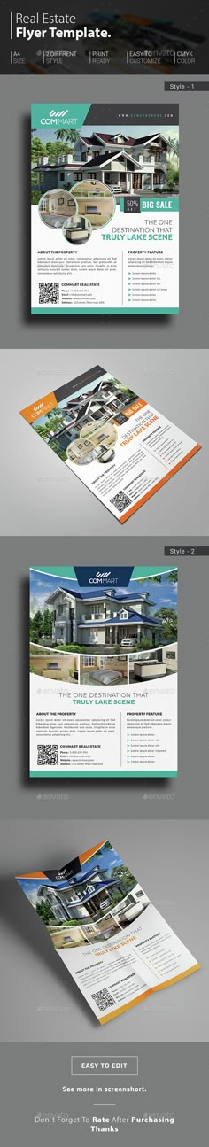 an image of a brochure that is designed to look like a real estate