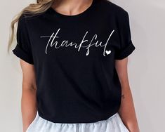 Thankful Shirt, Thankful Shirt Women, Thankful Grateful Shirt, Thanksgiving Shirt, Thankful Mom Shirt, Fall Shirt for Women, Fall Vibes Tee Grateful Shirt, Thankful Shirt, Thanksgiving Shirt, Fall Shirt, Thanksgiving Shirts, Shirt For Women, Fall Shirts, Mom Shirt, Shirt Women