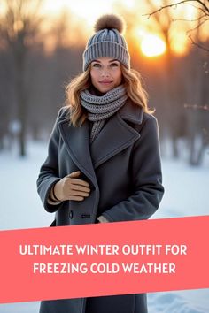 Snow fit season Cold Weather Cozy Outfits, Extremely Cold Weather Outfits, Freezing Temperature Outfit, Below Freezing Outfit Cold Weather, How To Layer For Winter Cold Weather, Cold Weather Outdoor Outfit, How To Dress Cute In Cold Weather, Canadian Winter Outfits Cold Weather, Cold Winter Layering Outfits