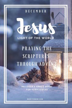 a lantern with the words jesus light of the world praying the scriptures through advers