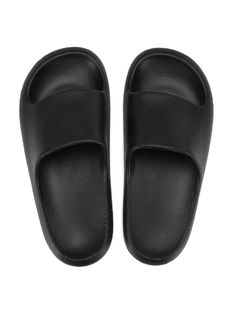 [Comfort & Quiet]Made of comfortable and soft EVA material, wearing these home slippers makes you feel like you are stepping on a cloud, even after getting wet, they are still quiet and odorless.[Ergonomic Design]These sandals can suit wrap your feet and balance the pressure on the soles of your feet, thus relaxing your body and mind.[Non-slip & Quick-dry]The raised pattern non-slip design on the sole and the simple and quick-drying body of the shoe make you comfortable and assured in the shower Black House Slippers, Comfortable Non-slip Foam Flip Flops, Comfortable Non-slip Sandals, Comfortable Non-slip Foam Sandals, Comfortable Non-slip Slides, Comfortable Solid Color Slides With Rubber Sole, Comfortable Slide Slippers In Solid Color, Comfortable Foam Slides With Non-slip Design, Comfortable Foam Slide Slippers