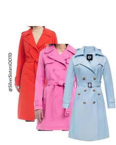 Who’s bored with boring black and tan trench coats? These fun colors are perfect for spring and the blue one comes in about 10 different colors and has a hood (not too pricy either) ⭐️ These bright colors would look terrific on anyone with gray or silver hair… just sayin 😁 ⭐️ 👇Click the link in my bio for details . . . . #outfitinspirations #cuteoutfits #cuteoutfitideas #whattowear #outfitoftoday #outfitoftheday #springoutfits #summeroutfit #summerootd #outfitinspo #styleideas #lookoftheday ... Stylish Over 50, Women Over 50 Fashion, 60s Outfits, Ootd Outfit Ideas, Wardrobe Essentials For Women, Midlife Fashion