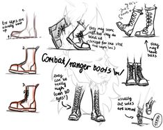 an image of different types of boots