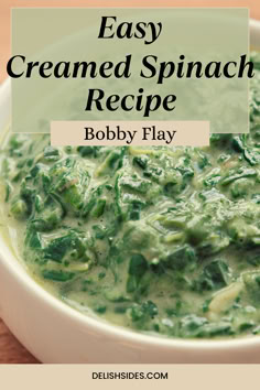 Creamed Spinach Recipe Creamed Spinach Recipe Easy, Easy Spinach Recipes, Rainbow Chard Recipes, Creamed Spinach Recipe, Swiss Chard Recipes, Chard Recipes, Spinach Recipe, Easy Cream, Creamy Spinach