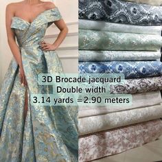 21 Colors 3d Brocade Jacquard Fabrics 3d Texture Rose Brocade Fabric Silver Flowers Fabrics Floral Jacquard Fabric Width 59 Inc Jacquard - Etsy South Africa Jacquard Prom Dress, Brocade Material Fabrics, Floral Jacquard Dress, Jacquard Dress Design, Brocade Fabric Dresses, Brocade Dress Modern, Brocade Dress Styles, Brocade Wedding Dress, Jacquard Fabric Dress