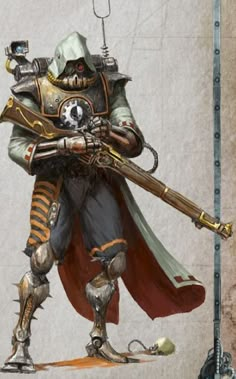 Warhammer 40k Mechanicus Art, Skitarii Ranger, Warhammer 40k Skitarii, Skitarii Art, Mechanicum 30k, 40k Skitarii, Warhammer Mechanicus, Warhammer Inquisitor, Adeptus Mechanicus