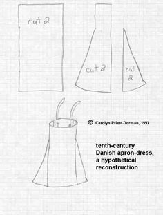 Viking - Sophie Stitches Medieval Costume Diy, Apron Dress Pattern, Viking Outfit, Viking Apron, Stylish Sewing Patterns, Viking Apron Dress, Norse Clothing, Create Capsule Wardrobe, Costume Viking