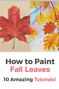 how to paint fall leaves in 10 easy steps