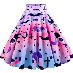 Pastel Goth Skirt, Pastel Alt, Harajuku Skirt, Rockabilly Skirt, Midi Skirts Style, Goth Skirt, Steampunk Skirt, Gothic Skirt, Halloween Skirt