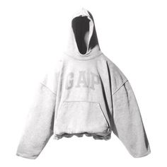 YEEZY Gap Engineered by Balenciaga Dove White YEEZY-SS22-005 (Unisex/Loose Fit/Crossover) Hoodies White Background, Streetwear Fashion White Background, Streetwear Closet, Dove Hoodie, Balenciaga Hoodie, Dove White, Streetwear Hoodie, Man Fashion, Winter Fits