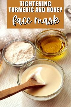 Discover the secret to glowing skin with our homemade skin care recipe for a DIY Turmeric & Honey Face Mask with Frankincense Essential Oil. This turmeric face mask not only tightens your skin but also helps reduce acne, making it a perfect addition to your homemade face masks collection. Follow our easy steps for a radiant complexion and enjoy the benefits of this turmeric mask. Try this turmeric face mask recipe today and elevate your homemade skin care routine! Tumeric And Honey Face Mask Recipe, Diy Turmeric Face Mask For Dark Spots, Tumeric Face Mask For Acne, Turmeric And Honey Face Mask, Healthy Skin Care Acne, Home Made Face Mask, Tumeric And Honey, Skin Tightening Face Mask