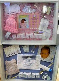 a baby's first year gift box with its contents in it and the contents inside