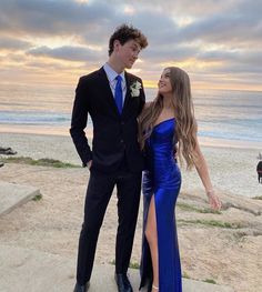 Ball Pictures Couples, Blue Prom Dresses Couple, Blue Dress With Suit Couple, Suit To Match Royal Blue Dress, Prom Pic Couples, Matching Prom Outfits For Couples Blue, Prom Couple Royal Blue, Matching Formal Outfits For Couples Prom Dresses