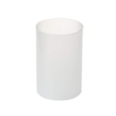 a white cup sitting on top of a table