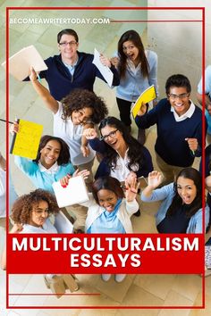 a group of people standing next to each other with the words multi culturalism in front of them