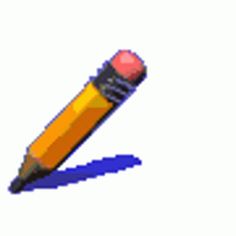 an orange and yellow pencil with the eraser on it's tip sticking out