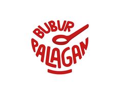 a logo for a restaurant called bubba's palagan, with a spoon in it