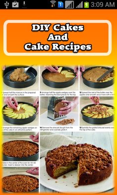 the recipe book shows how to make cake and other desserts