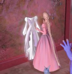 Barbie Rupanzel, Barbie 2000s Movies, Old Barbie Aesthetic, Barbie Rapunzel Aesthetic, Og Barbie, Barbie As Rapunzel, Barbie Rapunzel, Barbie Nostalgia, Barbie Games