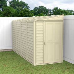 Durasheds Vinyl Sheds Duramax 4ft x 10ft Sidemate Vinyl Resin Outdoor Storage Shed With Foundation Kit Resin Sheds, Vinyl Sheds, Outdoor Storage Solutions, Patio Benches, Lean To, Outdoor Storage Shed, Metal Storage Sheds, Outdoor Furniture Chairs, Gaming Furniture