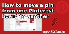 how to move a pin from one pinterest board to another on pinterest