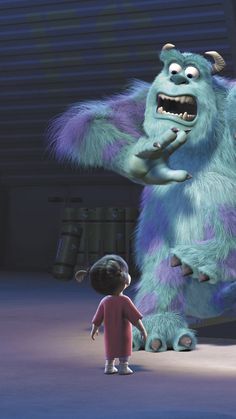 Blue Monster, Monsters Inc, A Cartoon, Blue, Monsters Inc.