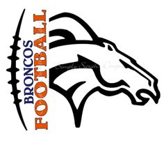 the logo for bronco's football team